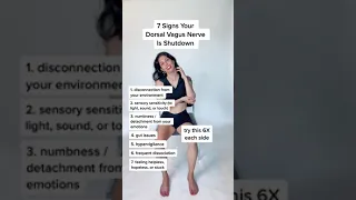 7 Signs Your Dorsal Vagus Nerve is Shutdown 🔗Link in Description 💖✌🏼💖 #shorts