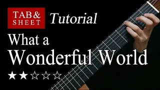 What a Wonderful World - Fingerstyle Lesson + TAB