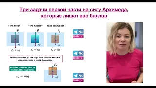 Три задачи на силу Архимеда, которые лишат вас баллов на ЕГЭ