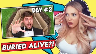 REACTING TO MR BEAST - BURIED ALIVE