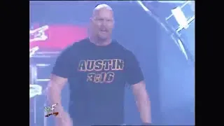 Stone Cold Steve Austin Returns To Saves Team WWE Raw 7-16-2001