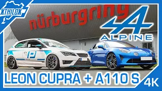 Alpine A110 + Leon Cupra - Smooth Lap with a Lightweight - NÜRBURGRING NORDSCHLEIFE BTG 4K A 110