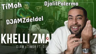 Khelli Zman Ydor - TiMoh x DJAMZdeldel ft. DjalilPalermo reaction