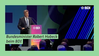 Bundesminister Robert Habeck beim BDI