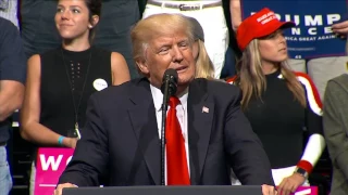 Trump touts size of crowd at his rally