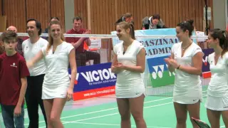 Badminton-Länderspiel der Damen in Melle - Deutschland gegen Frankreich, Teil 1