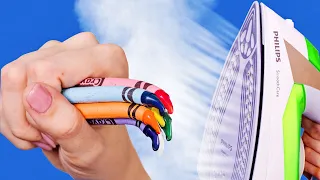 9 COLORFUL CRAYON IDEAS AND HACKS