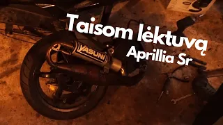 TAISOM LĖKTUVĄ | APRILLIA SR | SUDEDAM BLOKĄ IR UŽKURIAM