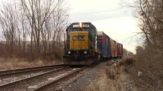 CSX L418 (CSX 4436) Switching at AMES in Crawfordsville, Indiana