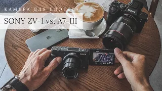 Sony ZV-1 vs Sony a7 III - Сравнение картинки разных матриц и глубины боке