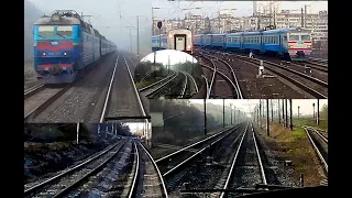 Киев - Хмельницкий! Train Ride (FHD front viev)