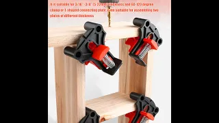 4pcs Wood Angle Clamps 60/90/120 Degrees Woodworking Corner ClampRight Clips DIY Fixture Hand Tool