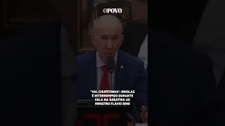 "Vai, chupetinha": Nikolas Ferreira é interrompido durante fala na sabatina ao ministro Flávio Dino