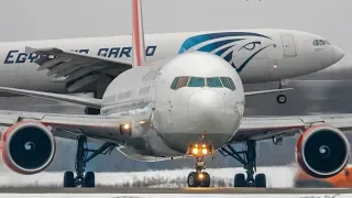#Домодедово, февраль 2019 (+Радиообмен) ▶ Boeing737-787,  Airbus 300B4-A350 #Planespotting  2019