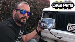 Instalación luz 5x7 Jeep Cherokee 1995