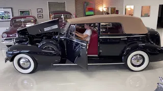 Startup Video - 1937 Cadillac V12 Convertible Sedan with Division!