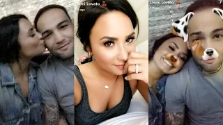 Demi Lovato with Guilherme Vasconcelos | Snapchat Videos | March 16 2017