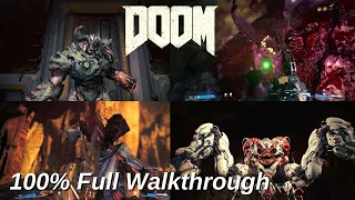 Doom - 100% Walkthrough All Collectibles - No Commentary