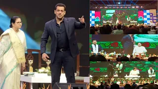 Ek Stage e Salman,Mamata Banerjee,Sourav Ganguly,Anil Kapoor,Sonakshi Sinha..Aro onek celebrity ra 😍