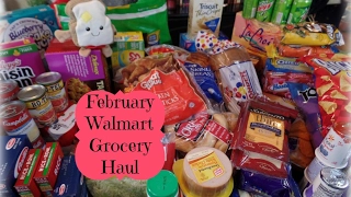 February Walmart Grocery Haul & Meal Plan