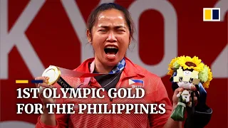 Weightlifter Hidilyn Diaz wins Philippines’ first Olympic gold, ending its near 100-year wait