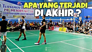 SEMIFINAL PANAS❗Perang Mental ADE BAGUS VS KENAS di Tarung Bebas Badminton Tarkam Sansani Pekanbaru