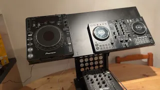 DJSTANDZ CDJX3 DJ KIT STAND FOR THE BEDROOM OR CLUB DJ WITH NOT MUCH ROOM