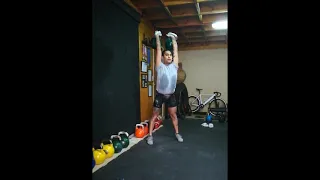 Sergio Inostroza | 3 sets 3' Long cycle 26+26kg 76 reps | Girevoy Sport Quarantine