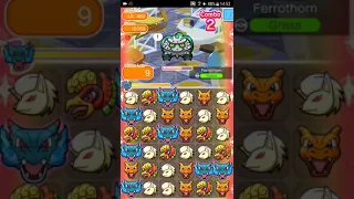 Pokemon Shuffle Mobile UX Stage 460 Ferrothorn ITEMLESS『ポケとる スマホ版』