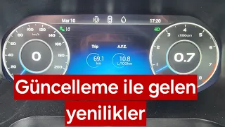 Chery Yazılım Güncelleme,{YENİLİKLER}