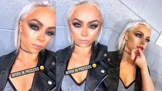 Liv Morgan shows off her makeup for Wrestlemania: Instagram Story.