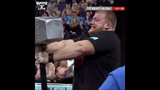 Incredible hammer hold - Eddie Hall vs local lad Paul Smith