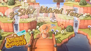 My 5-Star Island Tour (1700+ Hours) — Natural-Themed Terraforming // Animal Crossing: New Horizons