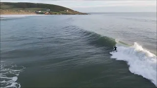 Surfing Croyde Bay, baggy reef 10-09-22