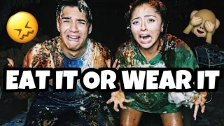 EAT IT OR WEAR IT CHALLENGE for 50K SUBSCRIBERS! | JAZMINE AND NICK