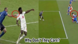 Compilation Of Bukayo Saka Getting Fouled & The Referee Doing Nothing About It 👀