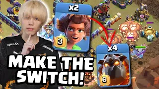 KAZUMA changes root riders to LALO & overkills everything (Clash of Clans)