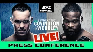 UFC Vegas 11 Press Conference: Covington vs Woodley  | LIVE