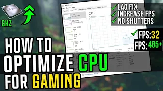 HOW TO OPTIMIZE CPU/PROCESSOR FOR GAMING🔥 BOOST FPS & FIX STUTTER (2023)✔️