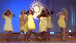 Glee - Halo - walking on sunshine full performance