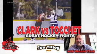 GREAT HOCKEY FIGHTS: Wendel Clark VS Rick Tocchet: BREAKDOWN // FULL FIGHT