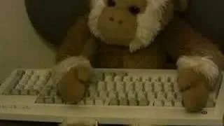 MR. Bobo the stuffed monkey reacts to 2 girls one cup.