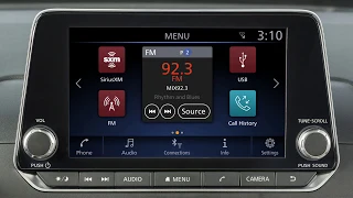 2019 Nissan Altima - Control Panel and Touch Screen Overview