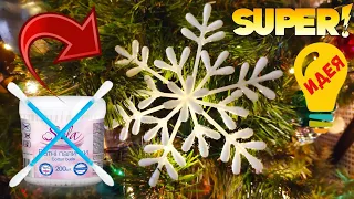 Super SNOWFLAKE from 27 cotton swabs in 15 minutes