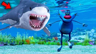 GTA 5 Playing As A SHARK WITH OGGY (GONE WRONG!!)😱