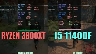 Core i5 11400F vs Ryzen 7 3800XT