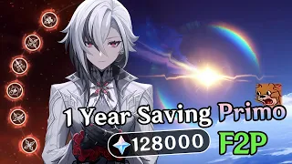 I Saved my Primogems for 1 Year to get C6 Arlecchino F2P | Worst Genshin Summon