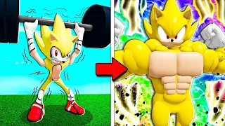 ME VUELVO EL MÁS FUERTE SUPER SONIC (Roblox)