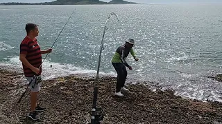 DICA DE COMO PEGAR SAMANDUARA GRANDE É SÓ DICA TOP DE PESCARIA DE COSTEIRA GUARAPARI ES PESCARIA