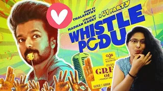 Whistle Podu Lyrical Video REACTION | GOAT | Thalapathy Vijay | Prabhudeva | Yuvan Shankar Raja